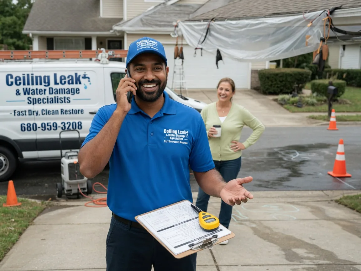 Ceiling Leak Cleanup West Unity, OH FAQs